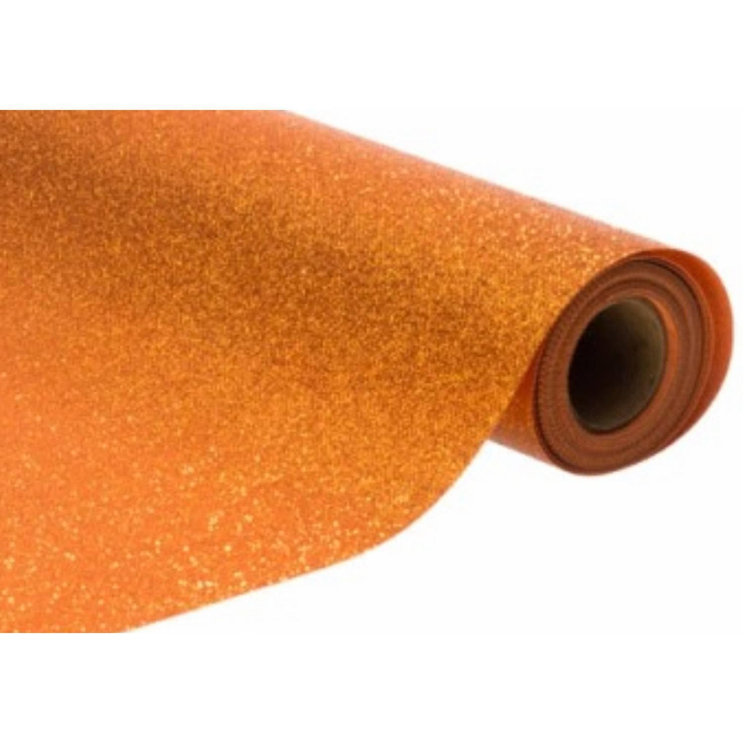 Nappe Premium Paillettes incrustées, en rouleau 120cm x 3m Orange