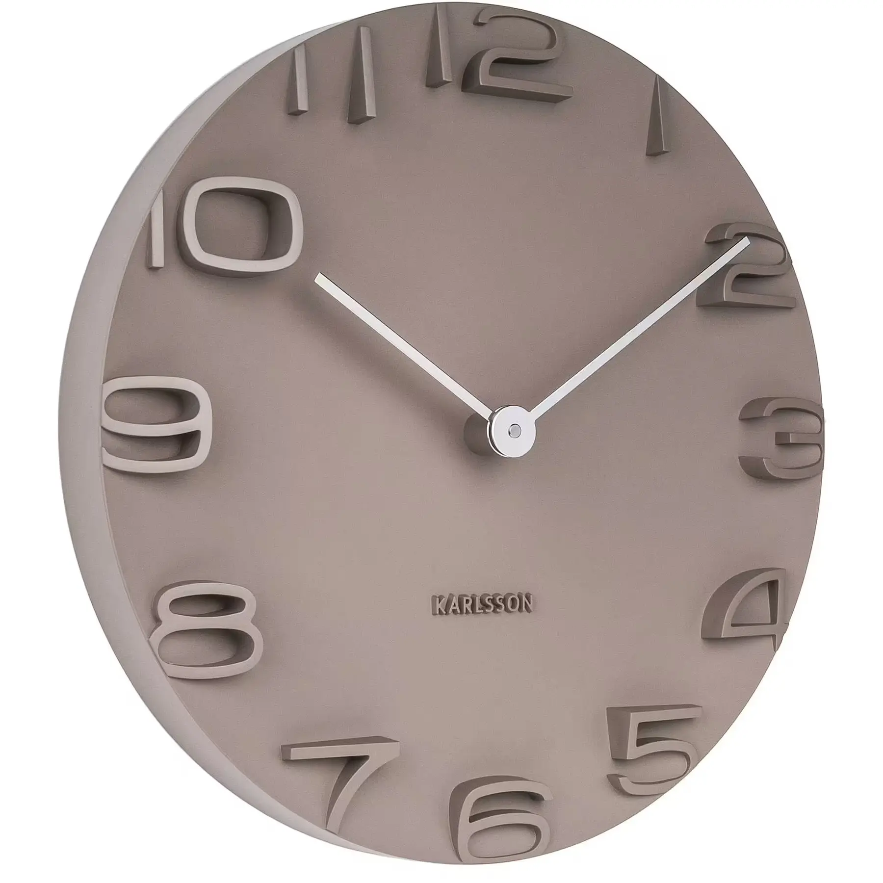 Horloge murale avec aiguilles chromées Karlsson On The Edge