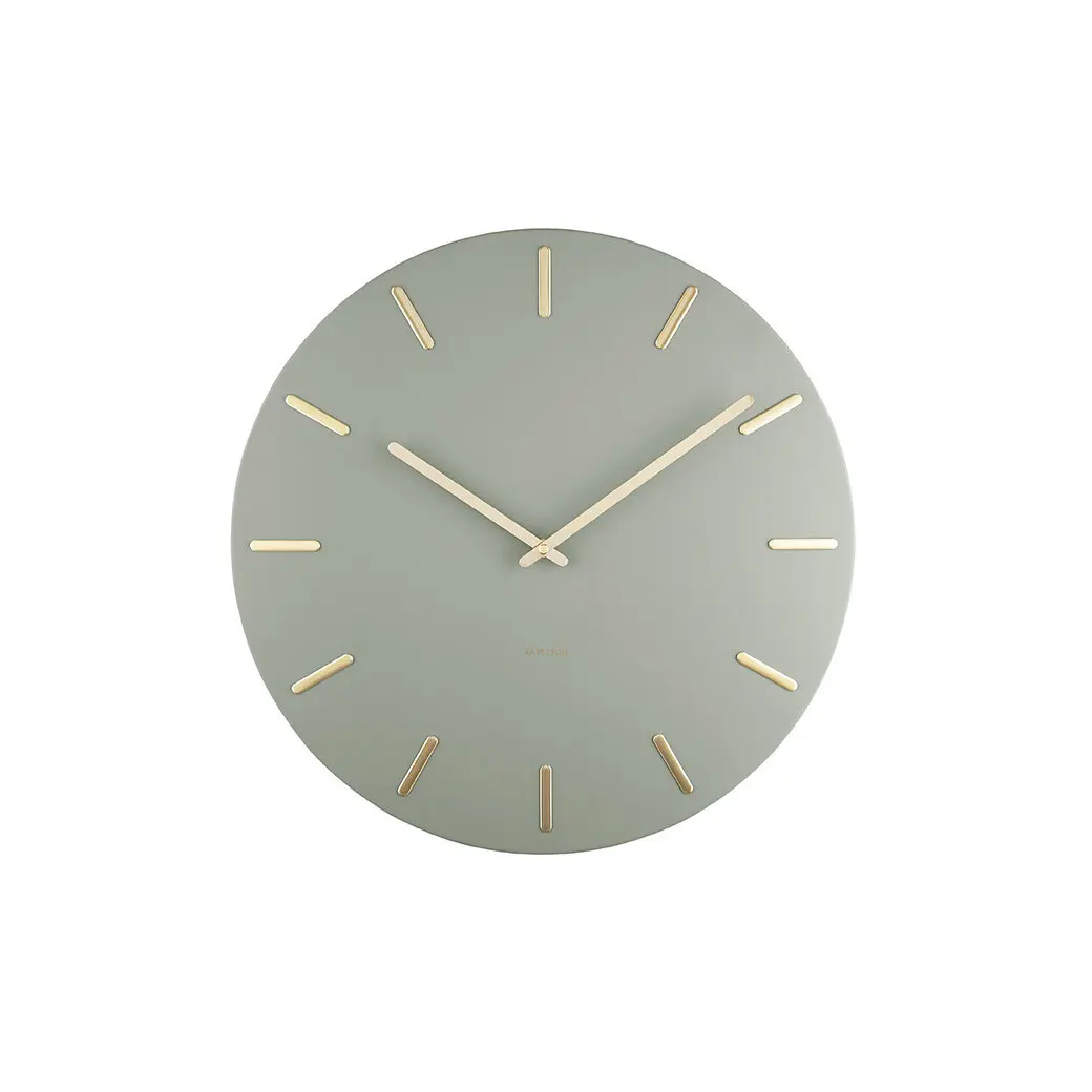 Horloge murale avec bâtons dorés Karlsson Charm