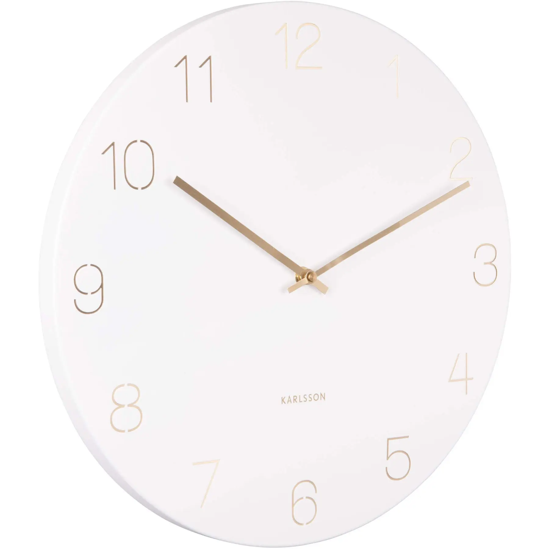 Horloge murale chiffres gravés Karlsson Charm