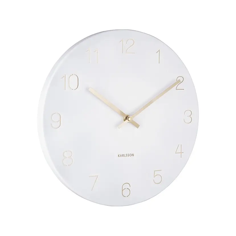 Horloge murale chiffres gravés Karlsson Charm Small
