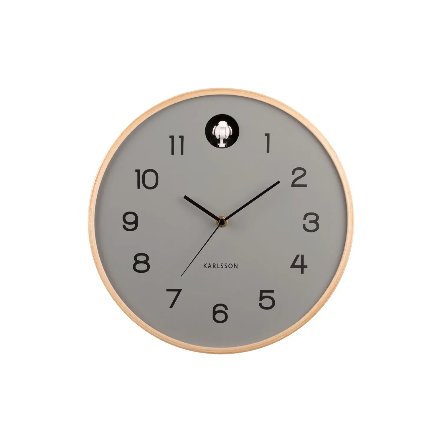 Horloge murale bois de bouleau Karlsson Natural Cuckoo