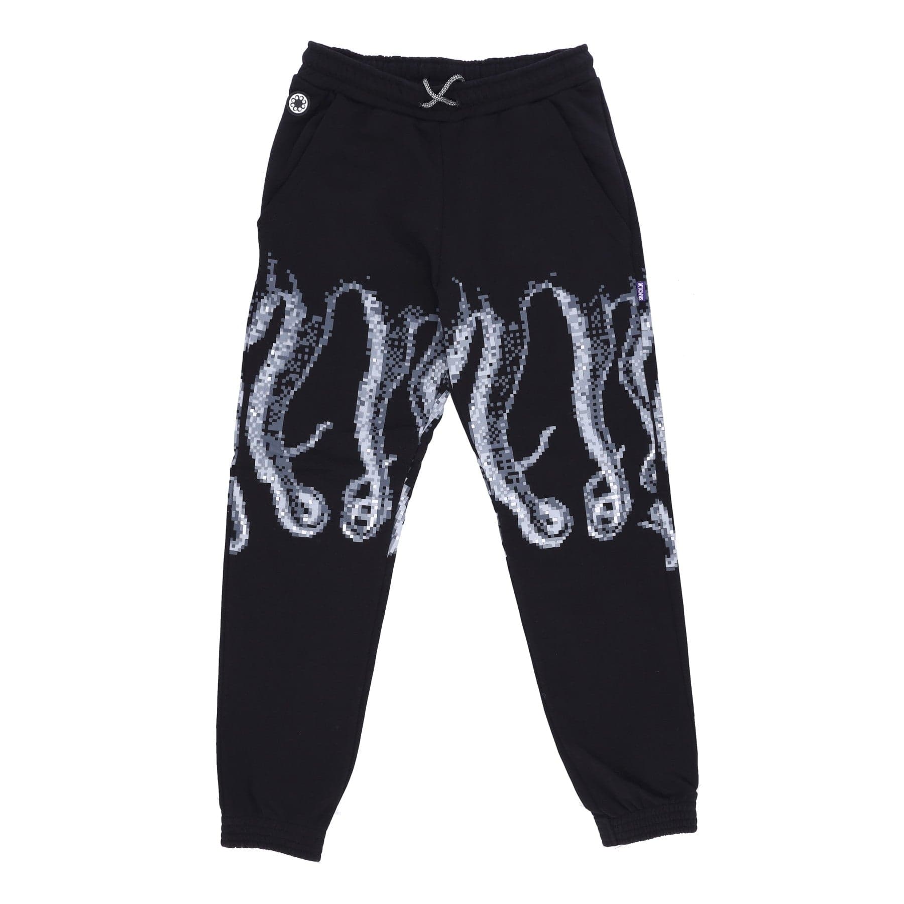 Pantalon de survetement pour hommes Pantalon de survetement a contour censure Noir