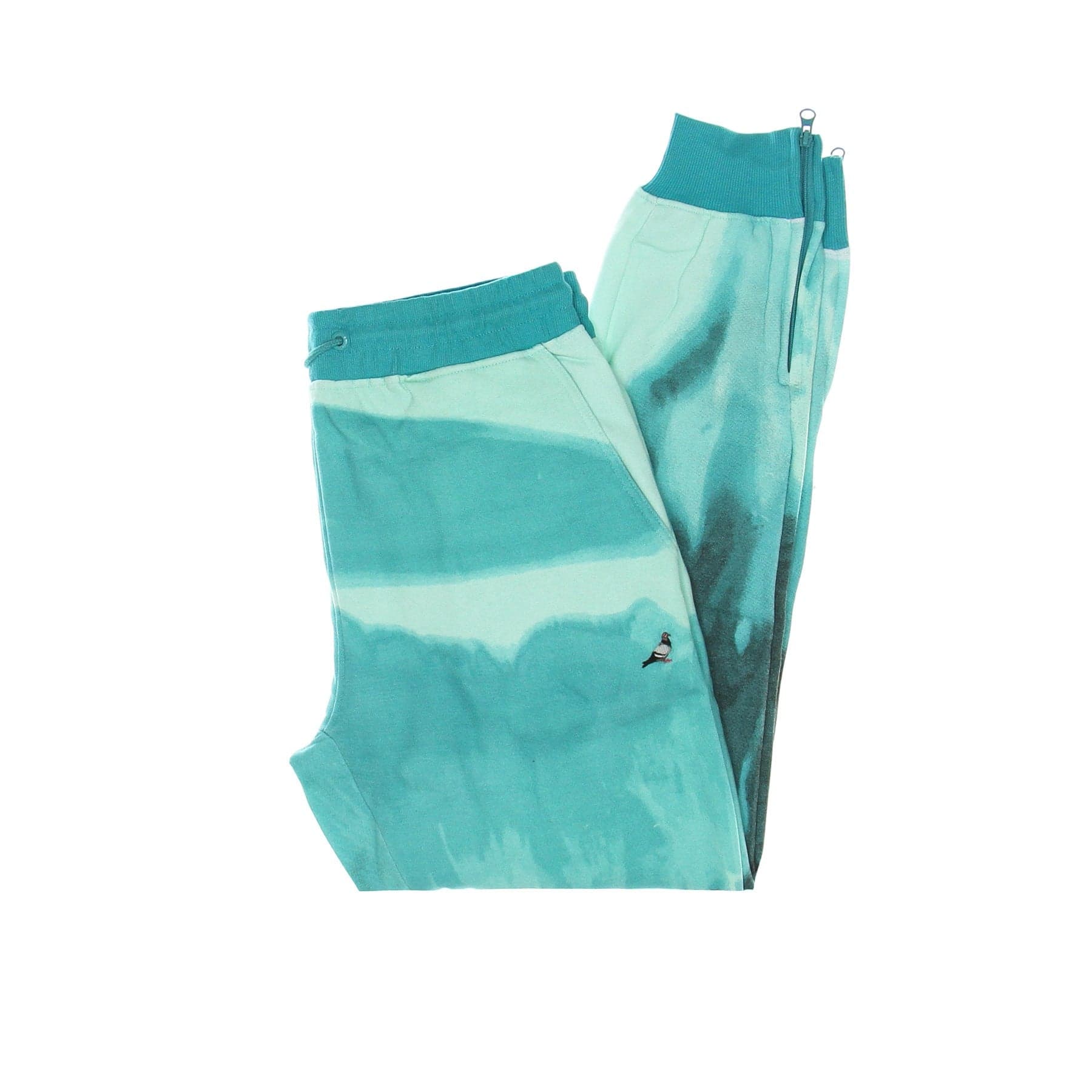 Pantalon de survetement en polaire pour hommes, pantalon de survetement avec logo Pigeon, bleu sarcelle