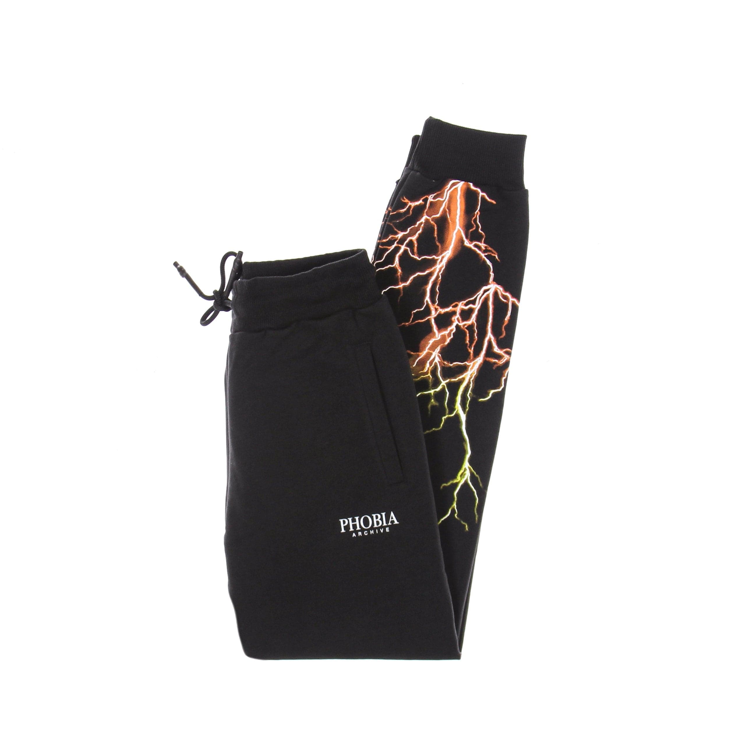 Pantalon de survetement leger pour hommes, pantalon Lightning jaune orange