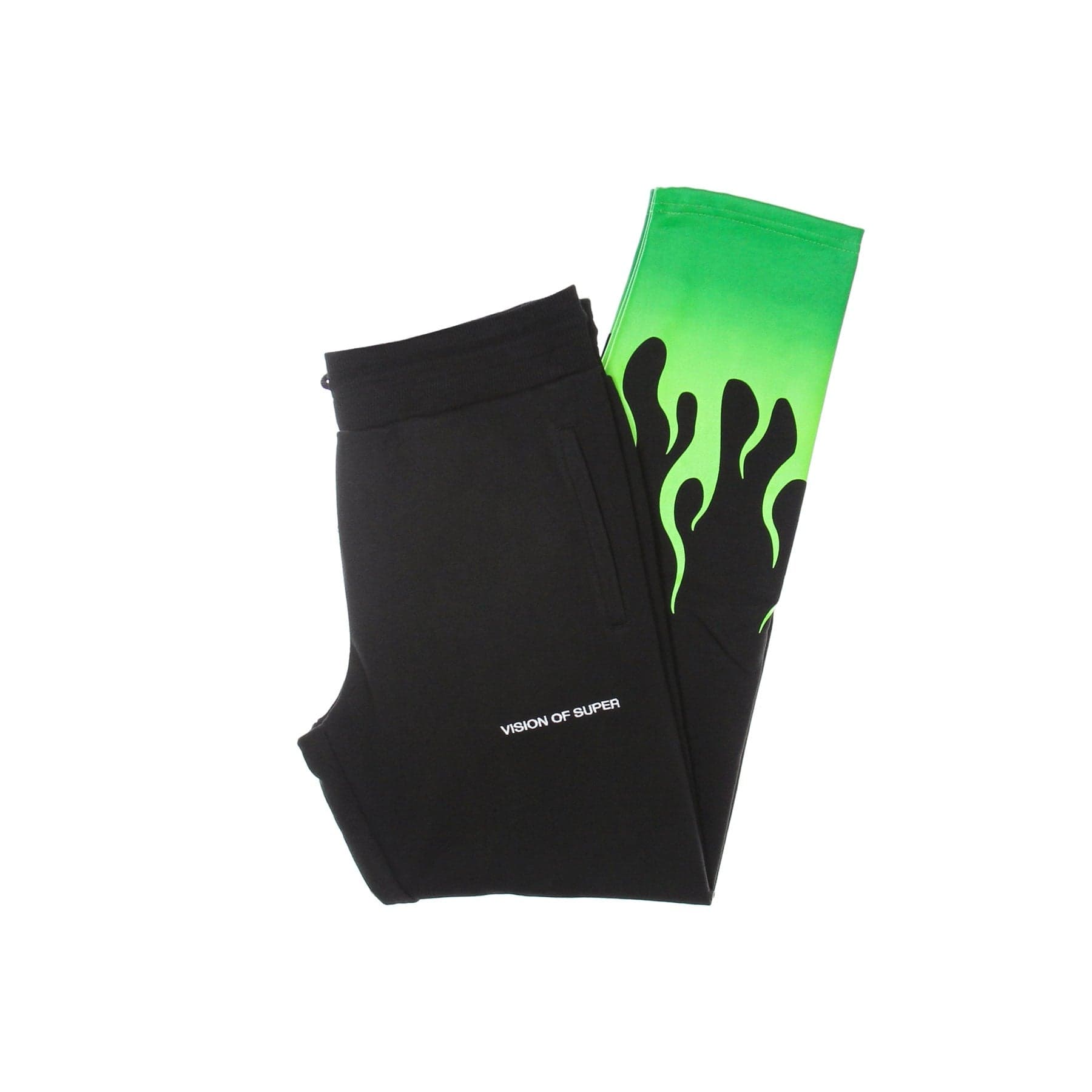 Pantalon de survetement leger pour hommes, pantalon a flammes ombrees vertes