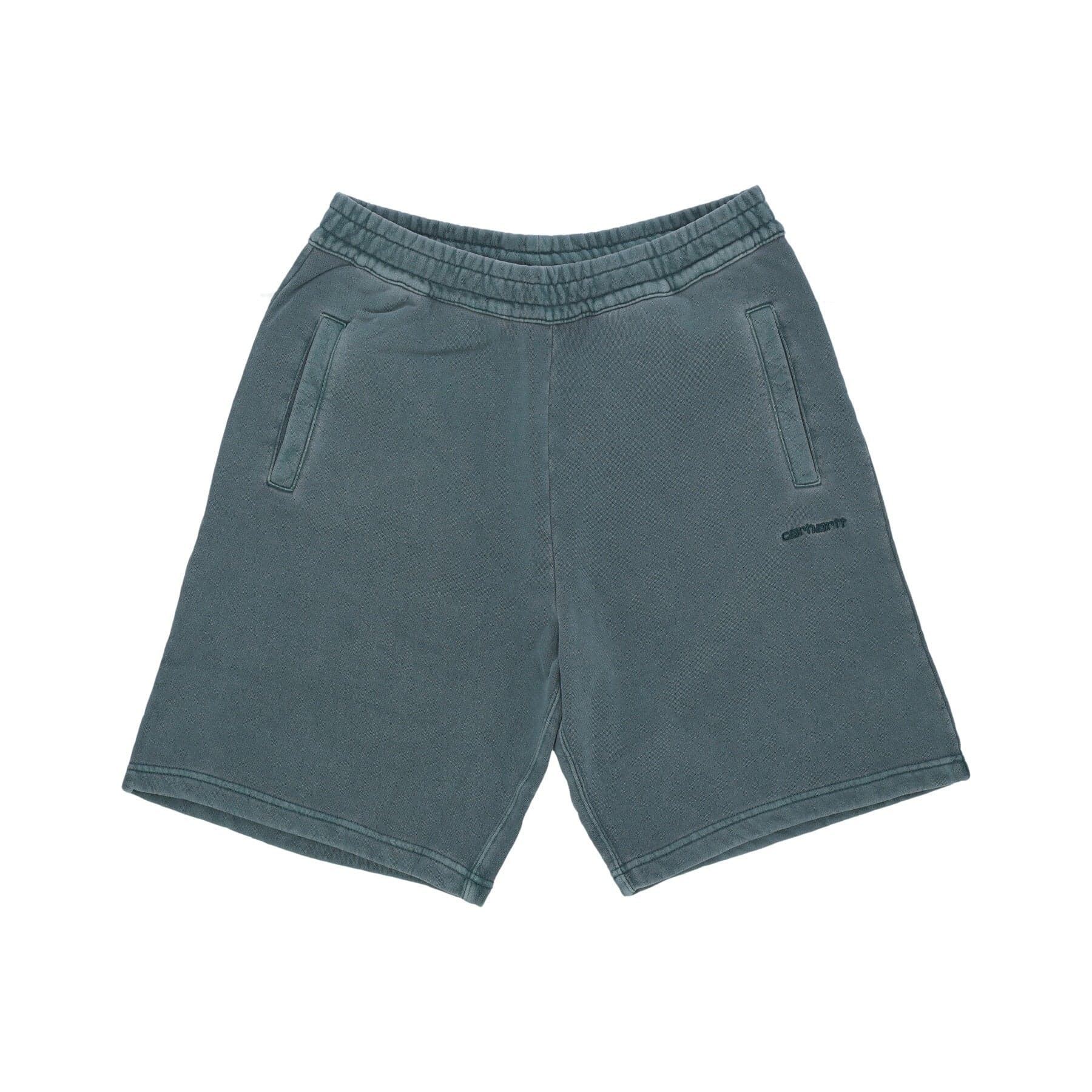 Pantalon de survetement court Duster Sweat Short Discovery vert teint en piece pour hommes